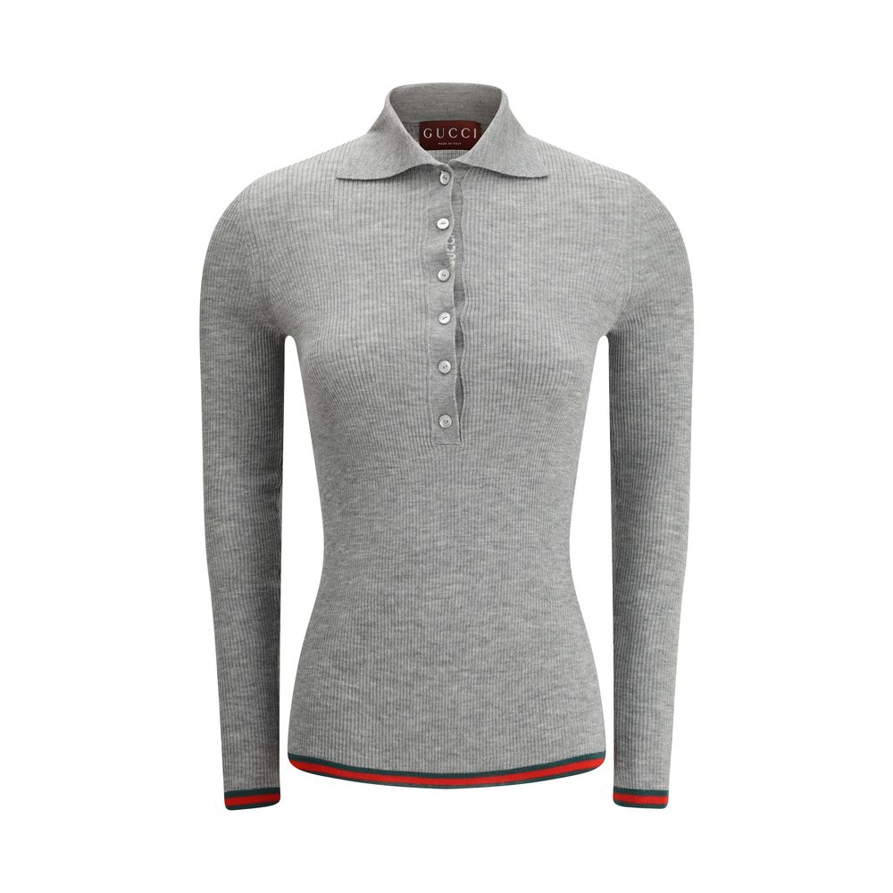 Gucci Gray Cashmere Top