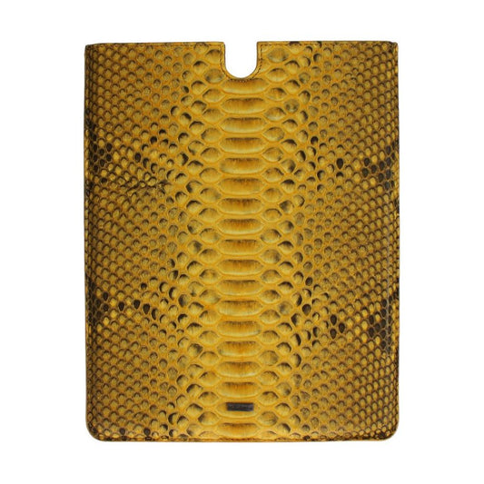 Sleek Python Snakeskin Tablet Case in Yellow