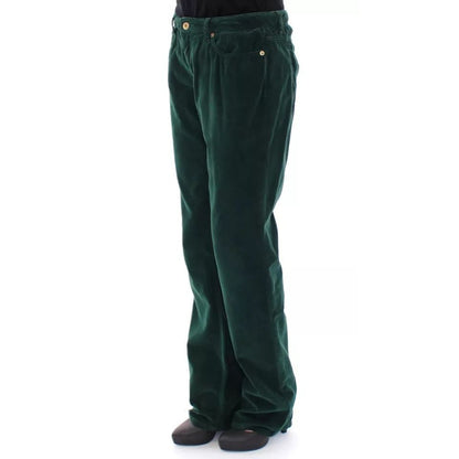 Dolce & Gabbana Green Cotton Corduroys SLIMMY Fit D&G Pants