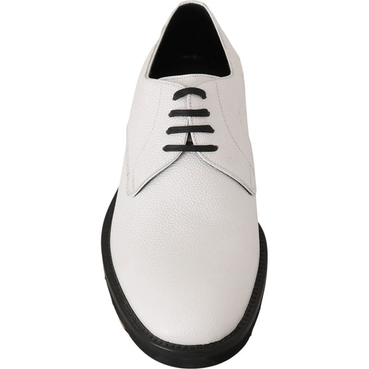 Elegant White Formal Leather Shoes