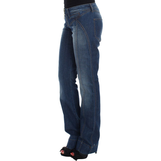 Chic Boot Cut Blue Wash Denim