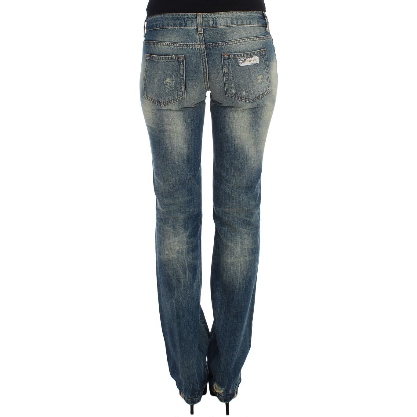 Sleek Flair Leg Low Waist Denim