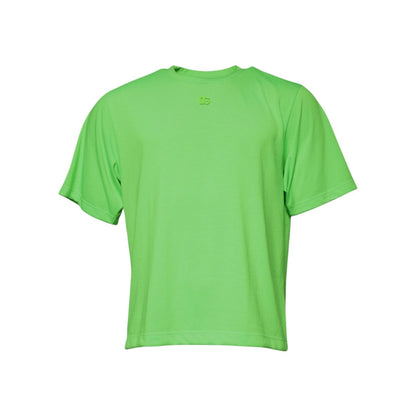 Dolce & Gabbana Green Logo Polyester Crew Neck T-shirt Dolce & Gabbana