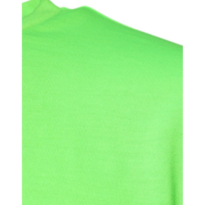Dolce & Gabbana Green Logo Polyester Crew Neck T-shirt Dolce & Gabbana