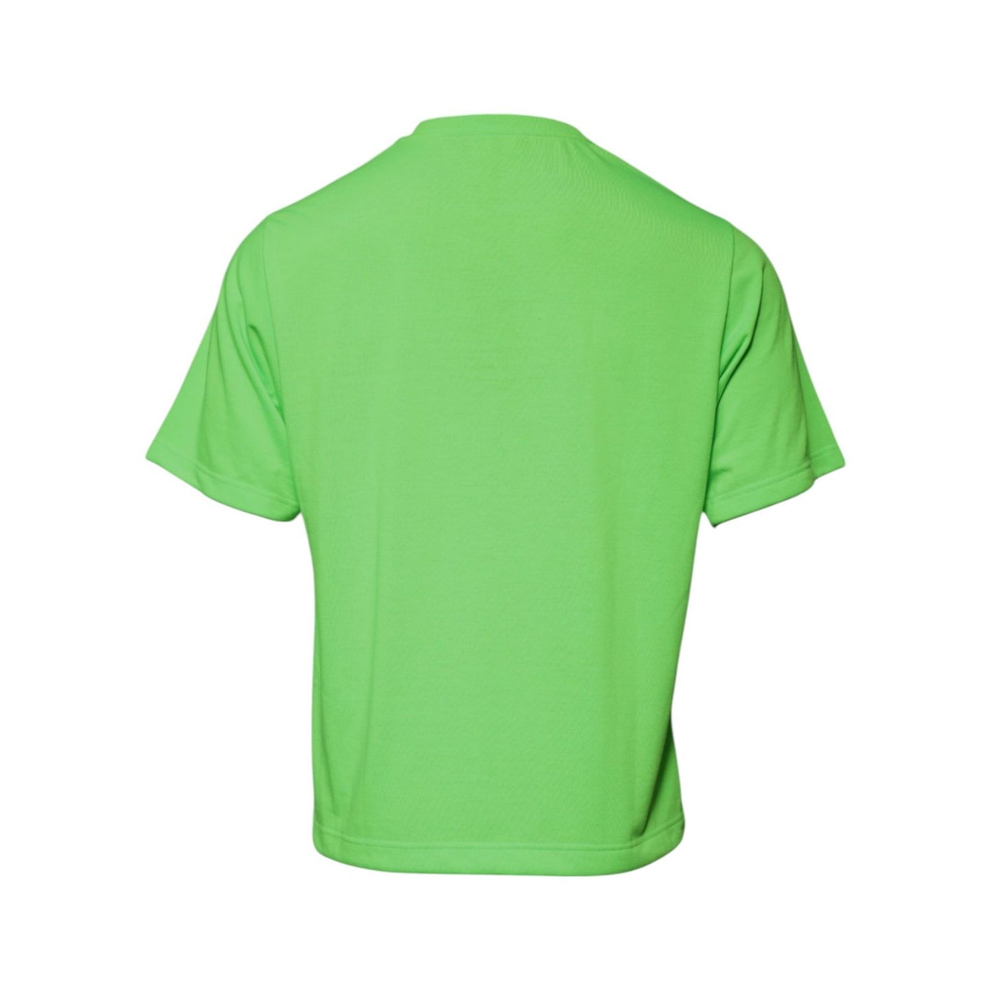 Dolce & Gabbana Green Logo Polyester Crew Neck T-shirt Dolce & Gabbana