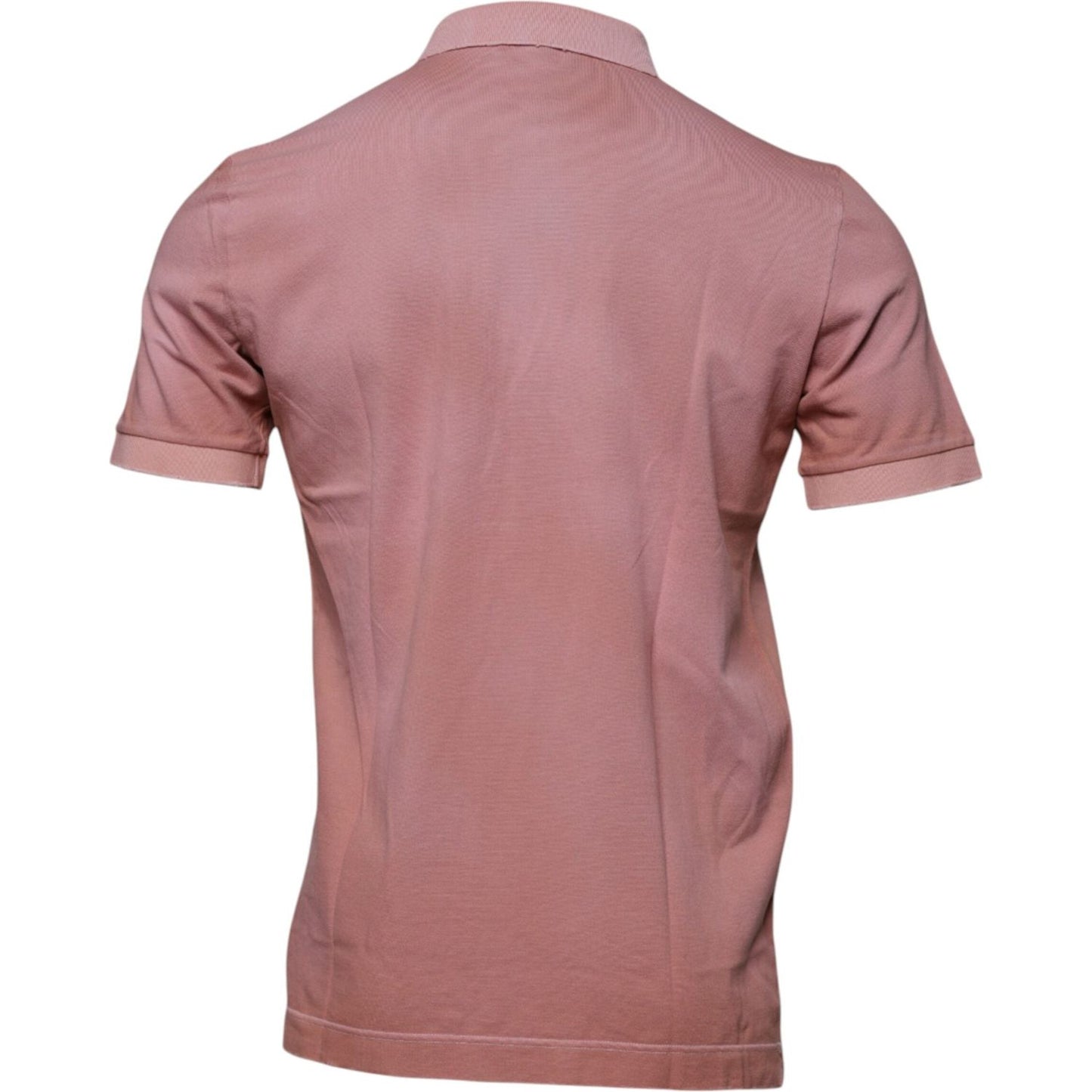 Dolce & Gabbana Pink Crown Collared Short Sleeve Polo T-shirt Dolce & Gabbana