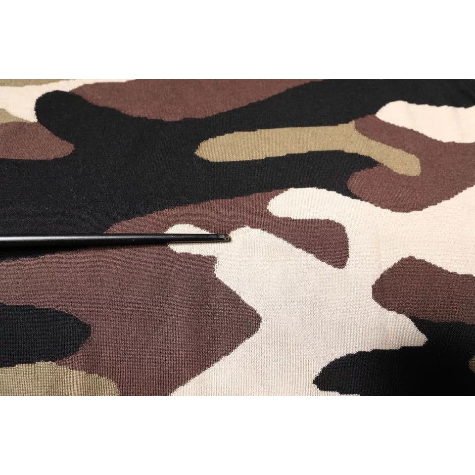 Dolce & Gabbana Multicolor Camouflage Collared Polo T-shirt