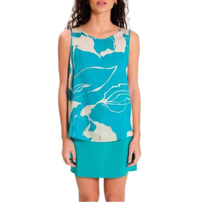 Rinascimento Turquoise Polyester Blouse 1728,71956299936,Blouses - Shirts - Clothing,Clothing,IT38|XS,New with tags,Rinascimento,Shirts - Clothing,Turquoise,Women