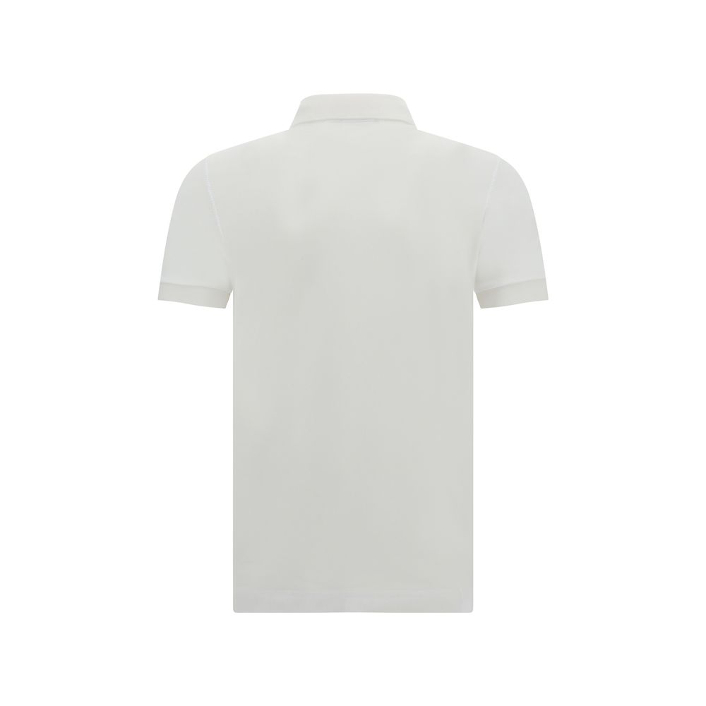 Dolce & Gabbana White Cotton Polo Shirt