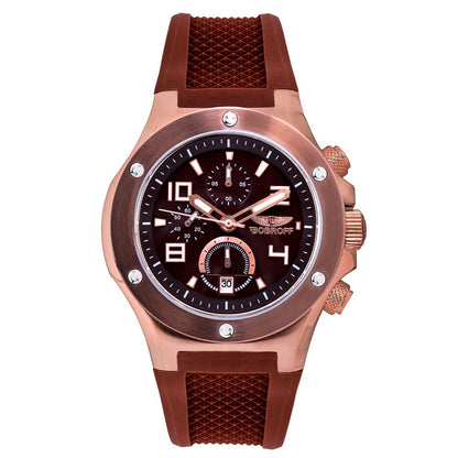 Bobroff Brown Rubber Sport Watch
