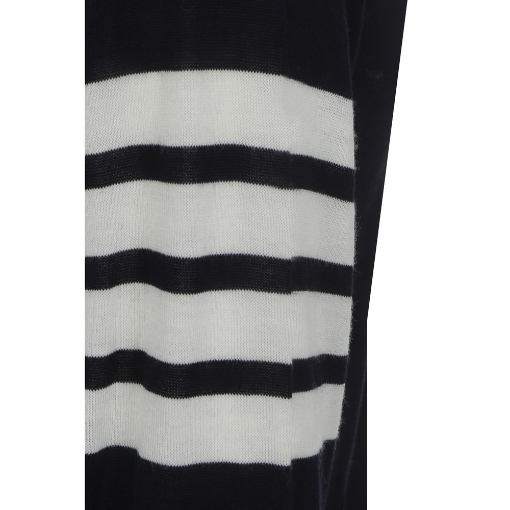 Thom Browne Blue Fleece Wool Cardigan Thom Browne