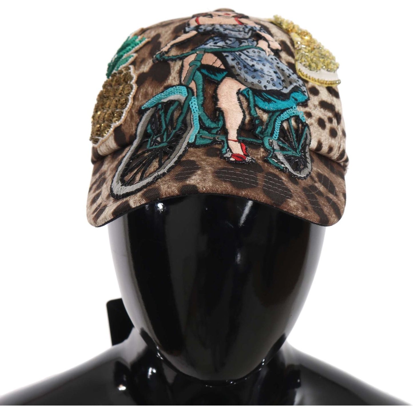 Elegant Sequined Leopard Baseball Cap