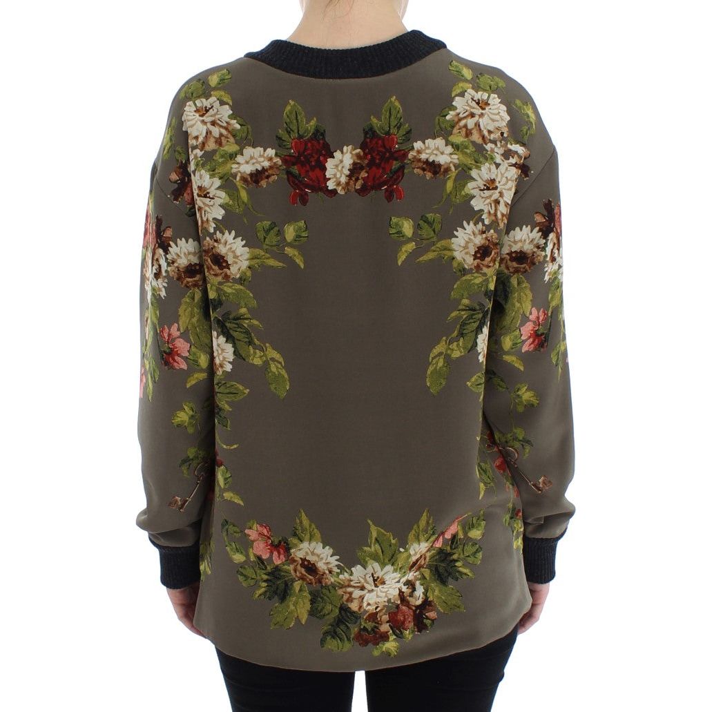 Enchanted Sicily Silk Crewneck Blouse