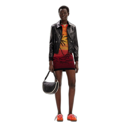 Desigual Multicolor Viscose Midi Dress 1728,71956299936,Clothing,Desigual,Dresses - Clothing,Midi - Dresses - Clothing,Multicolor,New with tags,Women,XL