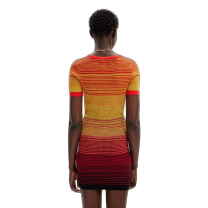 Desigual Multicolor Viscose Midi Dress 1728,71956299936,Clothing,Desigual,Dresses - Clothing,Midi - Dresses - Clothing,Multicolor,New with tags,Women,XL