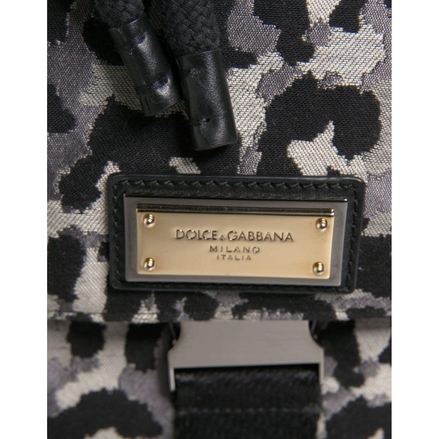 Dolce & Gabbana Multicolor Leopard Jacquard Hobo Crossbody Borse Bag