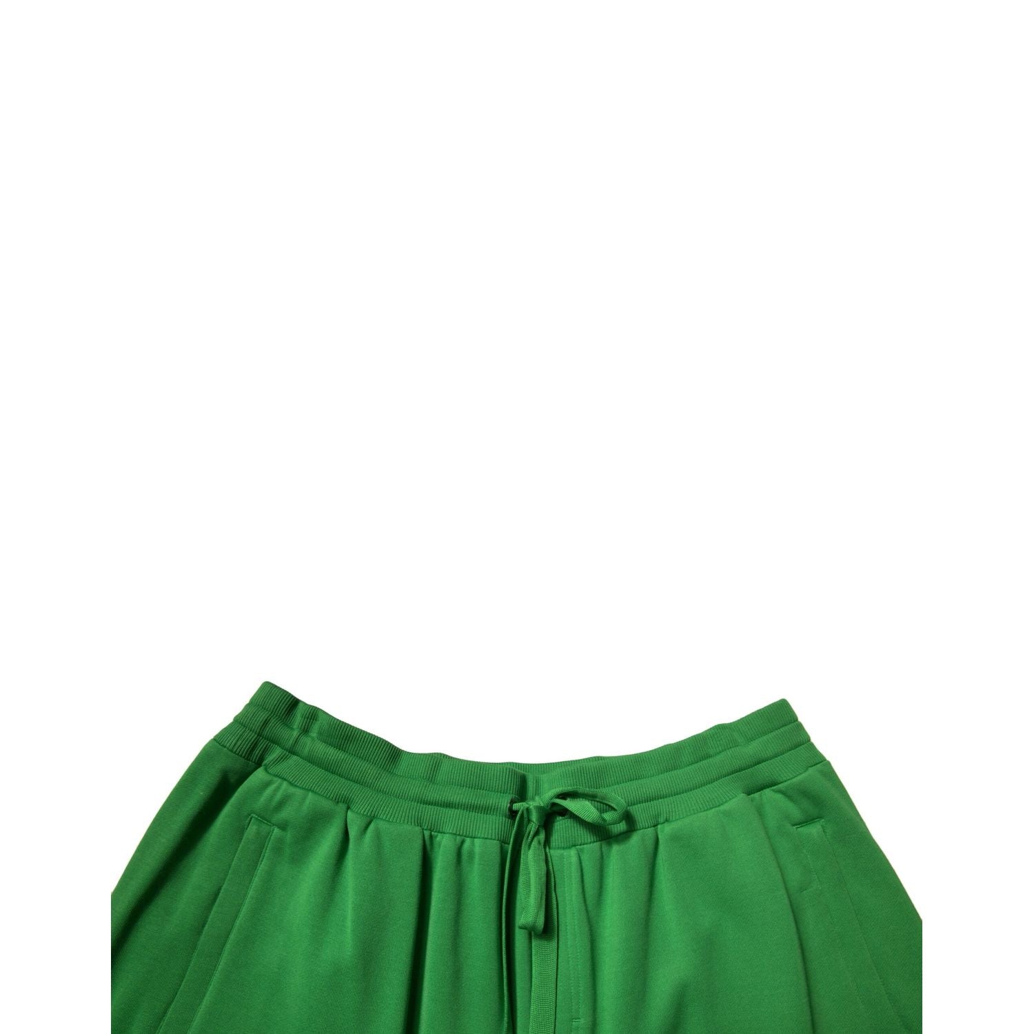 Dolce & Gabbana Green Cotton Blend Men Bermuda Shorts