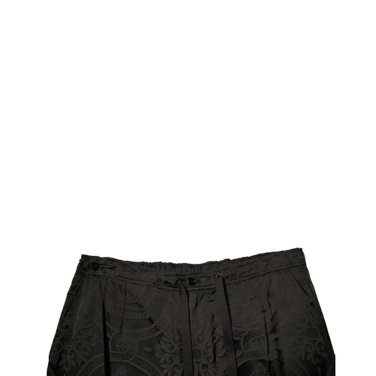 Dolce & Gabbana Black Crown Nylon Jogger Sweatpants Pants Dolce & Gabbana