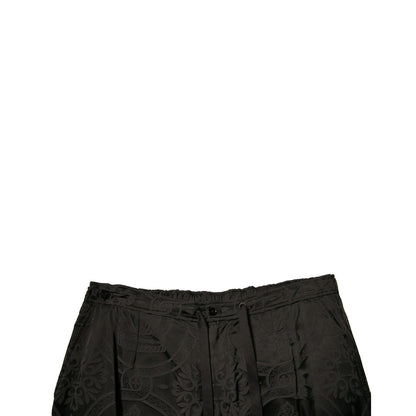 Dolce & Gabbana Black Crown Nylon Jogger Sweatpants Pants Dolce & Gabbana