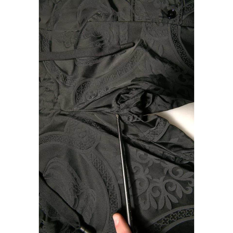 Dolce & Gabbana Black Crown Nylon Jogger Sweatpants Pants Dolce & Gabbana