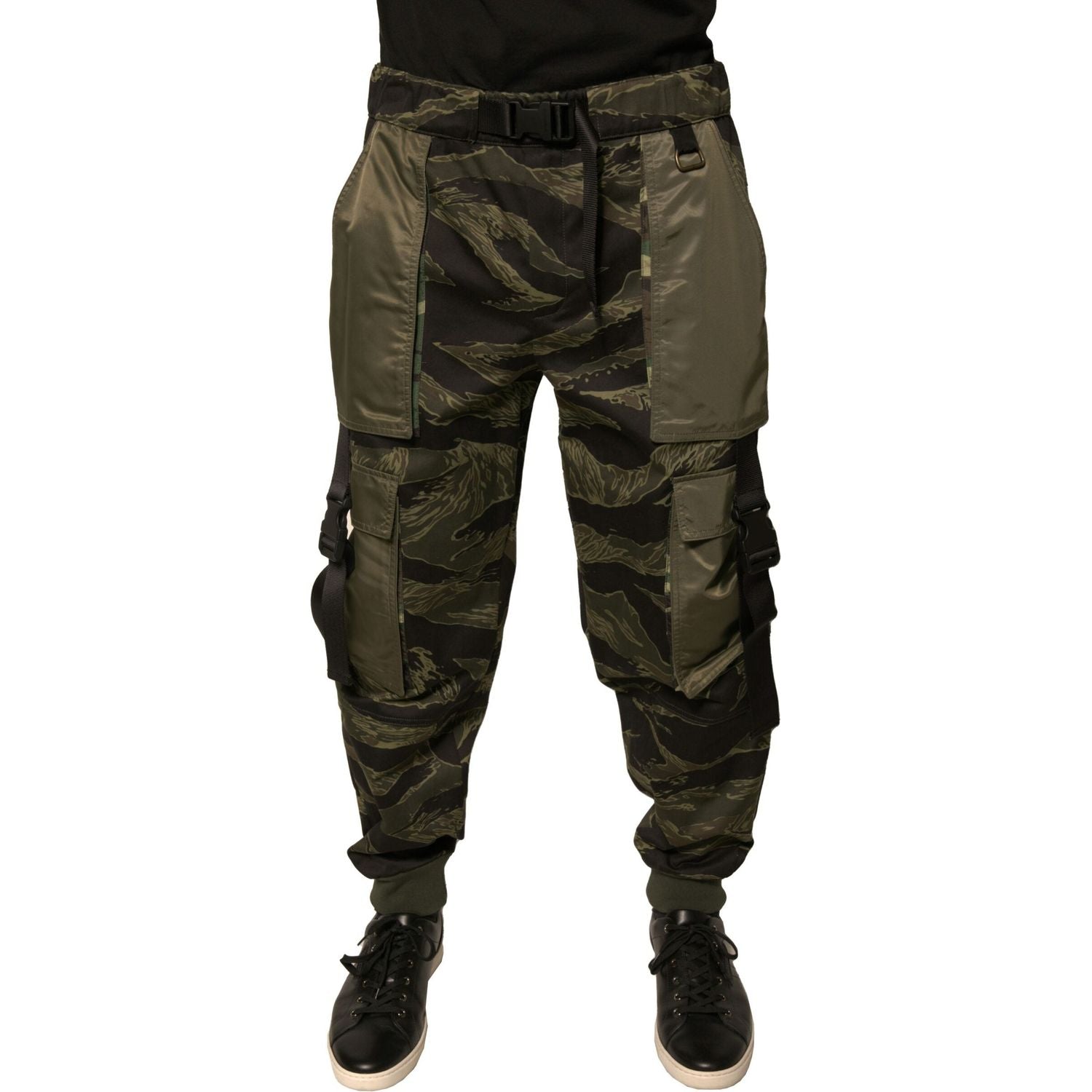 Dolce & Gabbana Green Cotton Jogger Cargo Pants