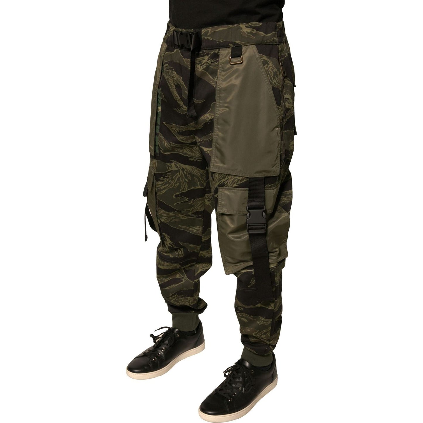 Dolce & Gabbana Green Cotton Jogger Cargo Pants