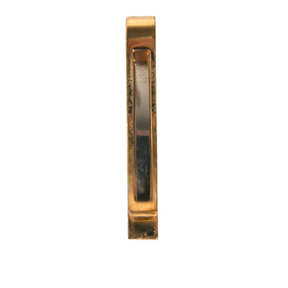 Dolce & Gabbana Gold Tone Brass Logo Branded Tie Clip Bar Dolce & Gabbana