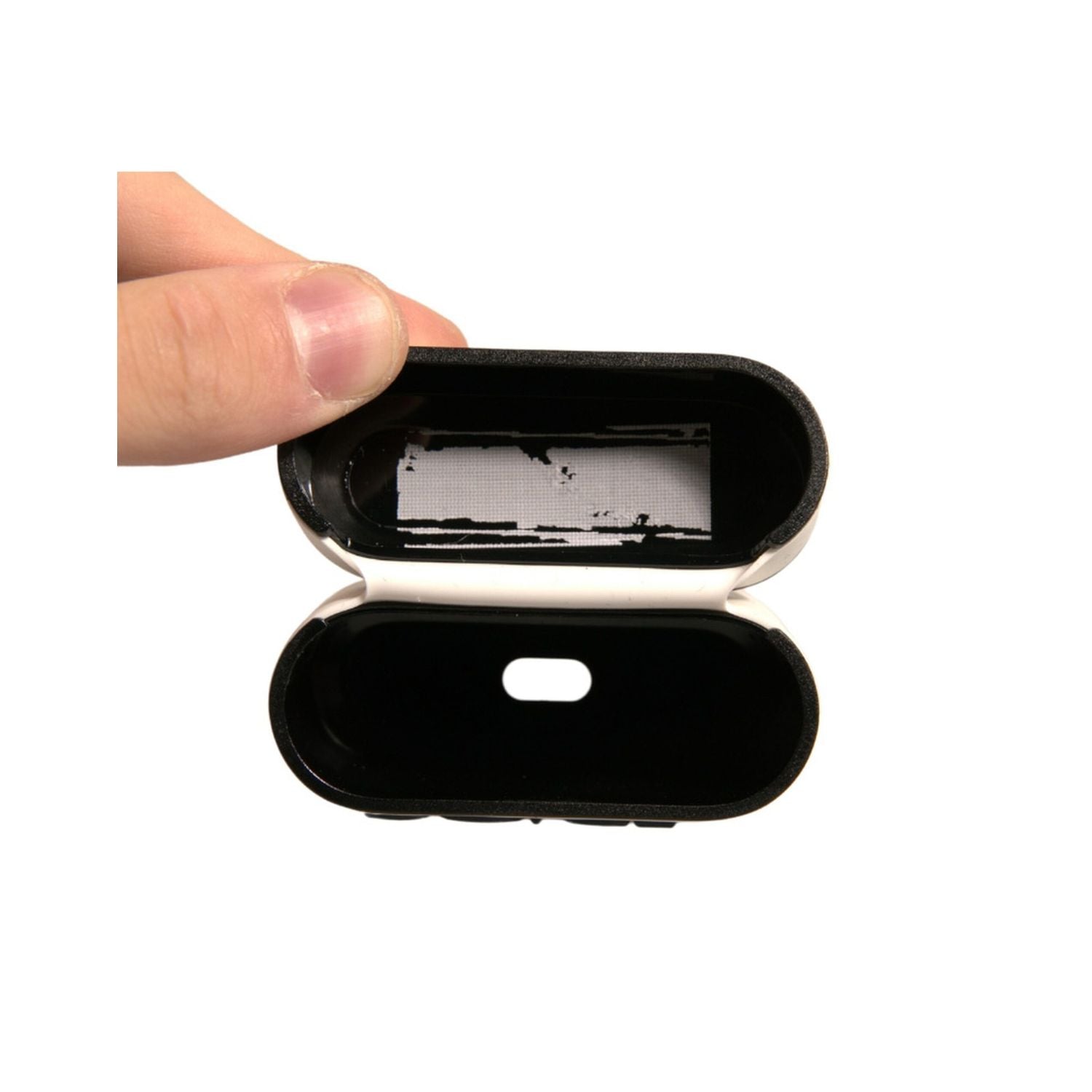 Dolce & Gabbana White PVC Embossed Logo Plaque Holder Airpods Case