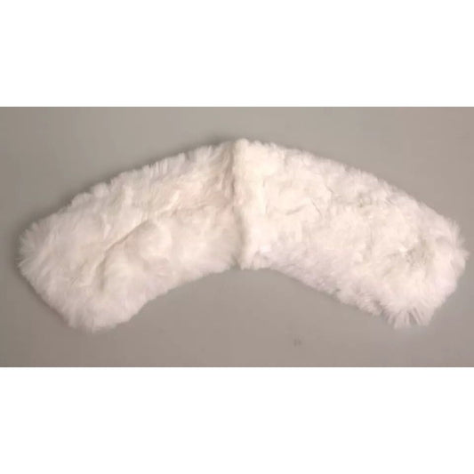 Dolce & Gabbana White Fur Shoulder Collar Wrap Shawl Scarf Dolce & Gabbana