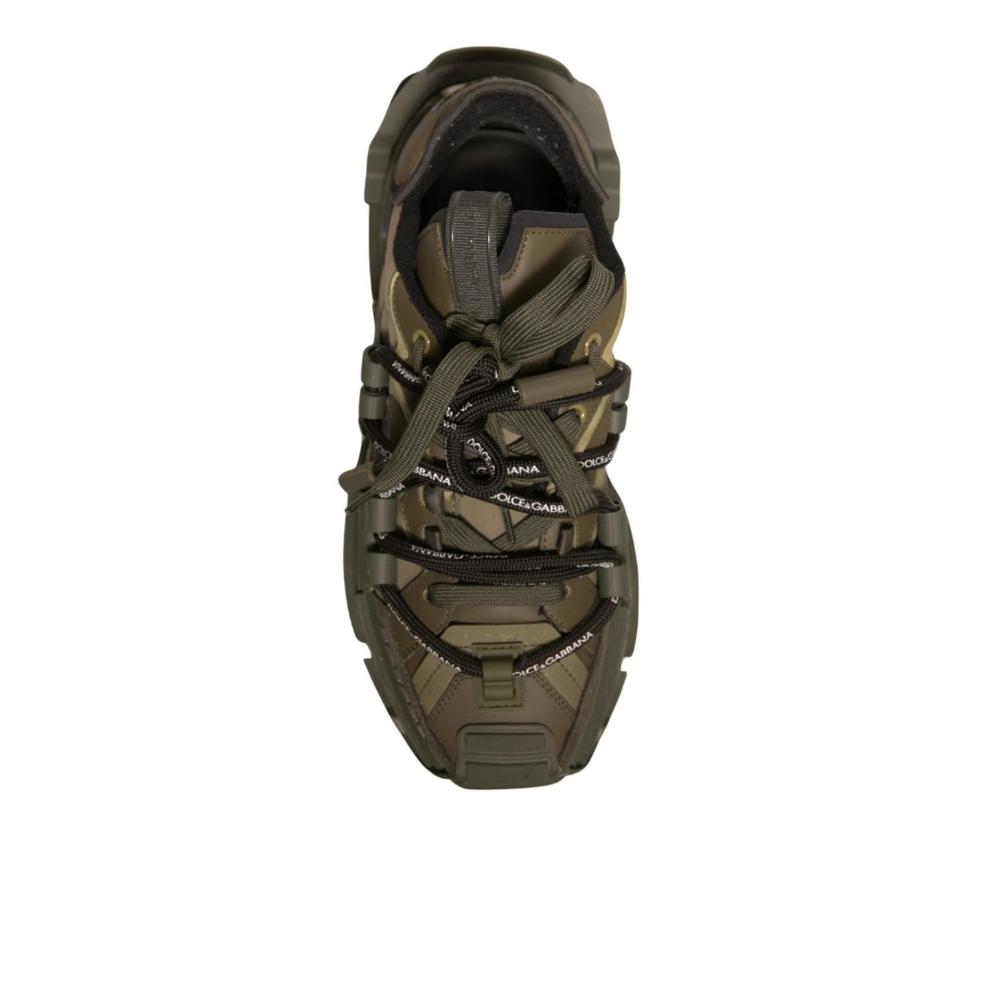 Dolce & Gabbana Military Green Space Low Top Sneakers Shoes