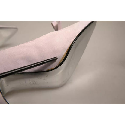 Dolce & Gabbana White Leather High Heels Women Pumps Shoes