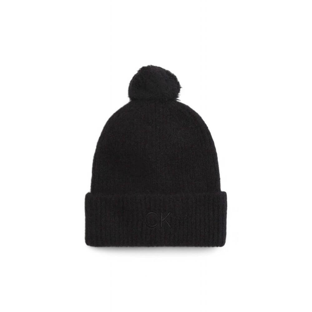 Calvin Klein Black Alpaca Leather Cap (Baseball Hat)