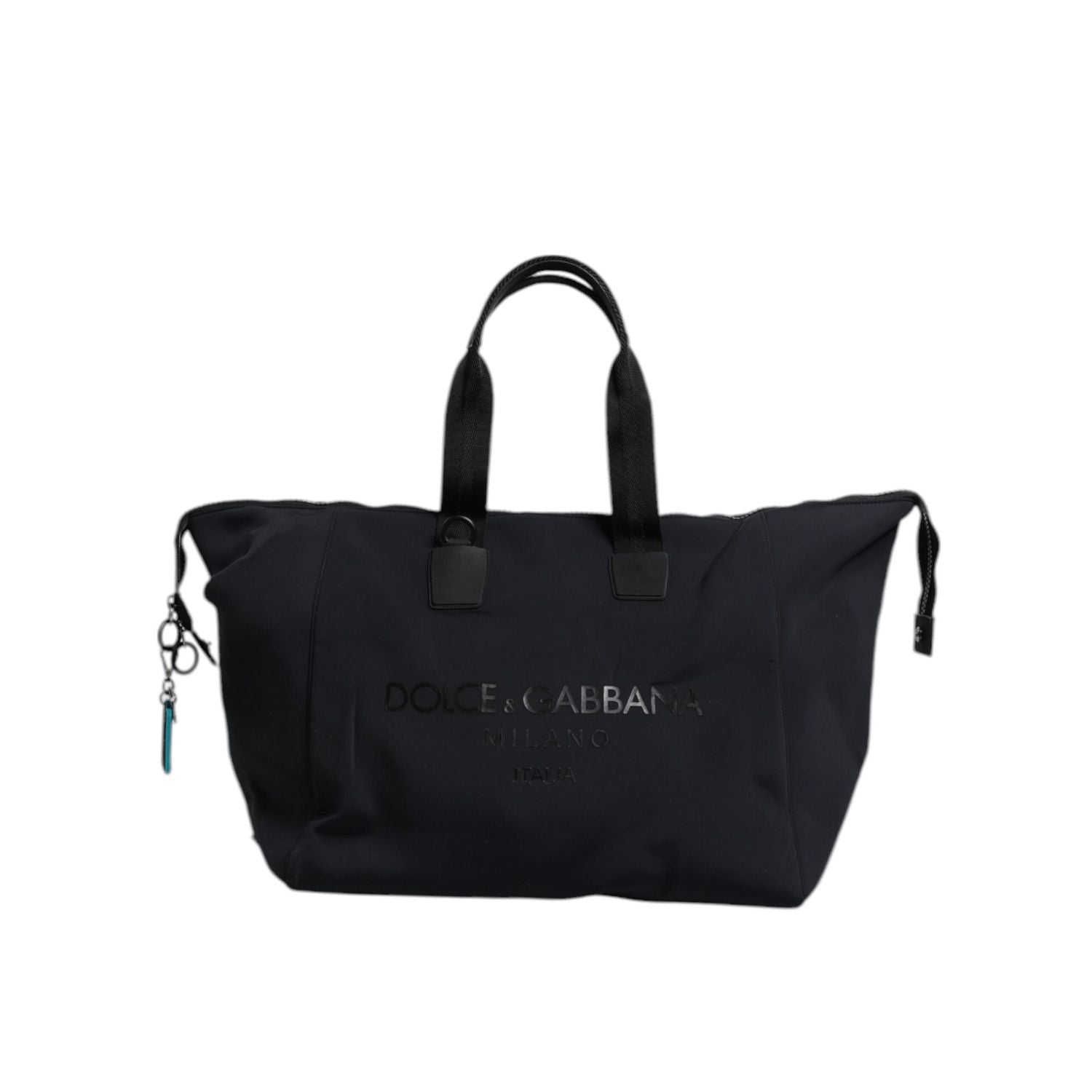 Dolce & Gabbana Black Canvas DG Logo Print Shopping Hand Tote Bag
