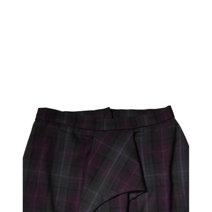 BENCIVENGA Multicolor Checkered Ruffle High Waist Mini Skirt