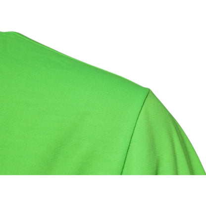 Dolce & Gabbana Green Logo Polyester Crew Neck T-shirt