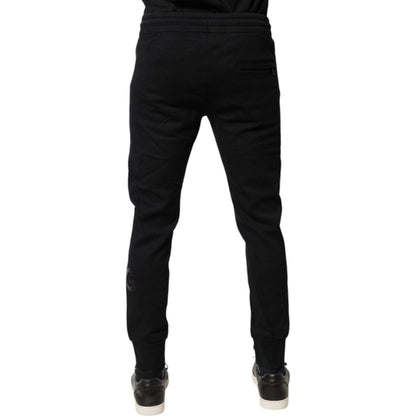 Dolce & Gabbana Black Cotton Jogger Jogging Pants