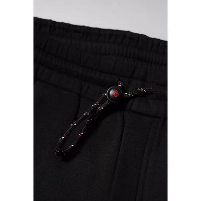 Dolce & Gabbana Black Logo Patch CottonJogger Sweatpants Pants