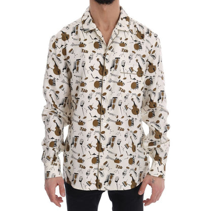 Dolce & Gabbana Multicolor Silk Pattern Shirt