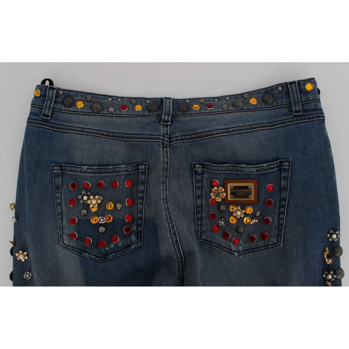 Enchanted Sicily Embellished Boyfriend Jeans