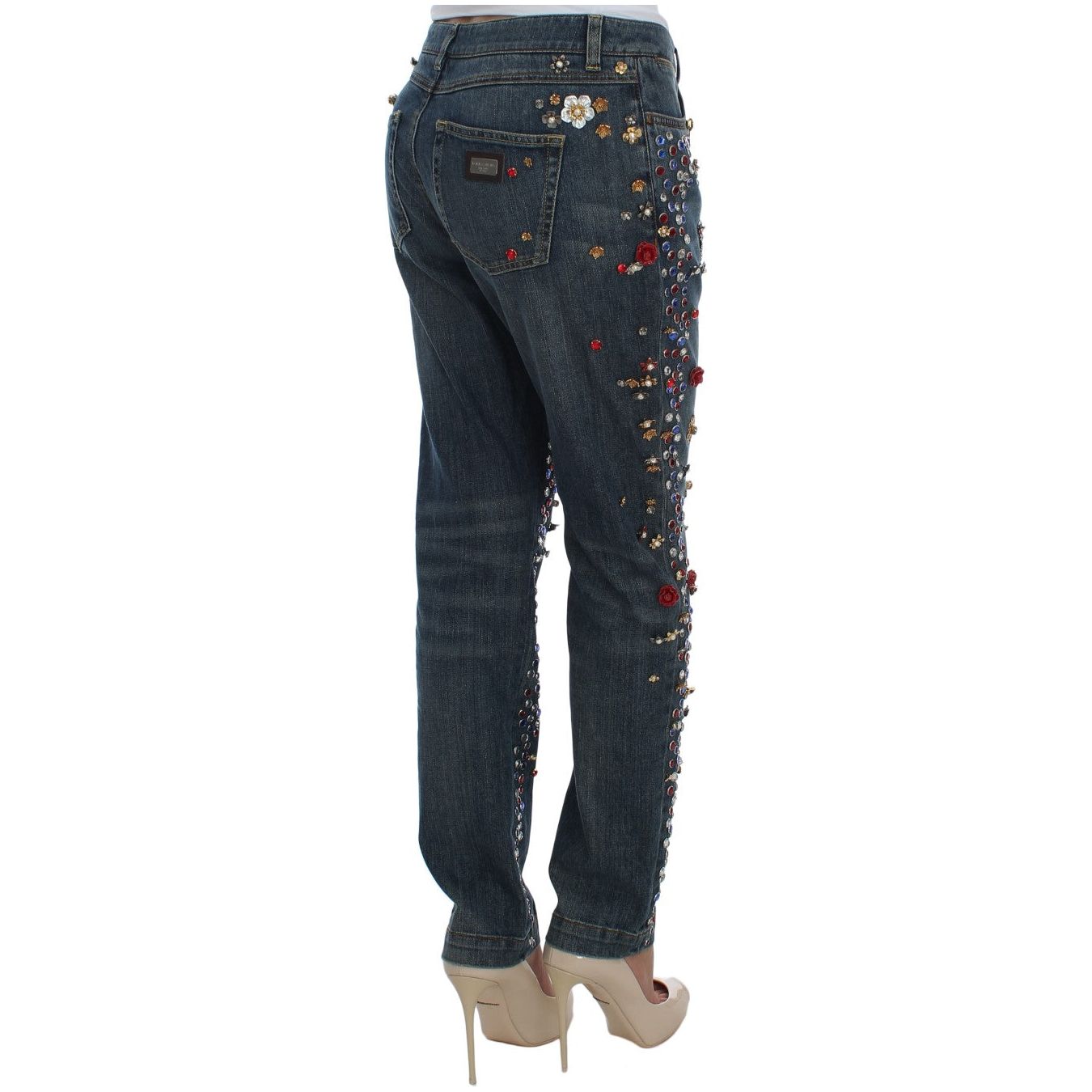 Enchanted Sicily Crystal Heart Boyfriend Jeans