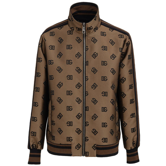 Dolce & Gabbana Bronze Polyester Shell Jacket Dolce & Gabbana