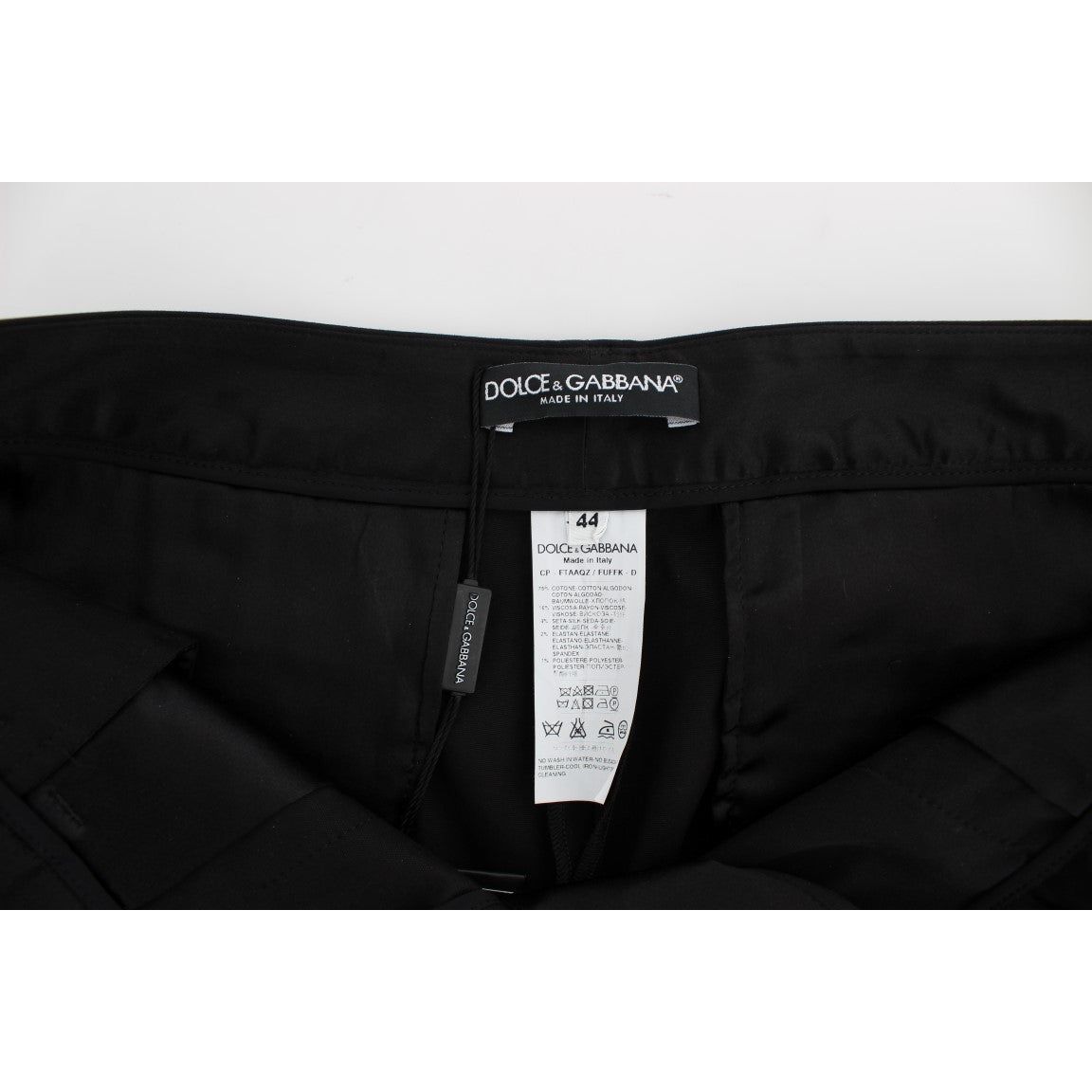 Elegant Black Torero Capri Pants