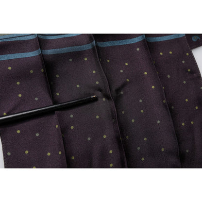 Dolce & Gabbana Purple Fantasy Silk Neck Wrap Shawl Scarf