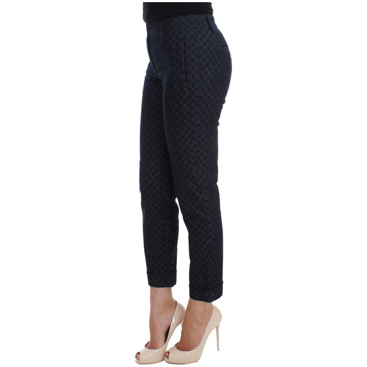 Chic Polka Dotted Capris Jeans