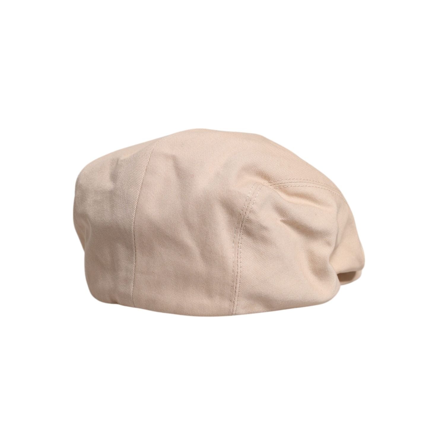 Dolce & Gabbana Beige Cotton Newsboy Capello Cabbie Hat