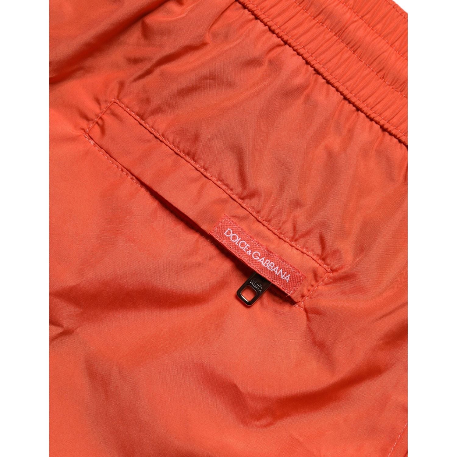 Dolce & Gabbana Orange Polyester Beachwear Shorts 2Pc Swimwear