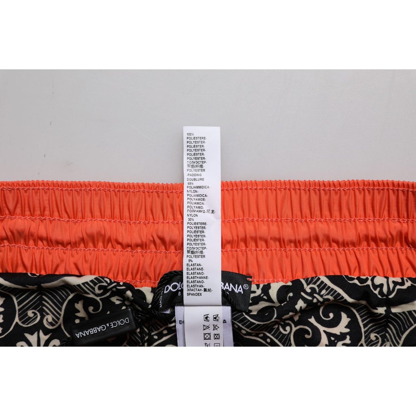 Dolce & Gabbana Orange Polyester Beachwear Shorts 2Pc Swimwear