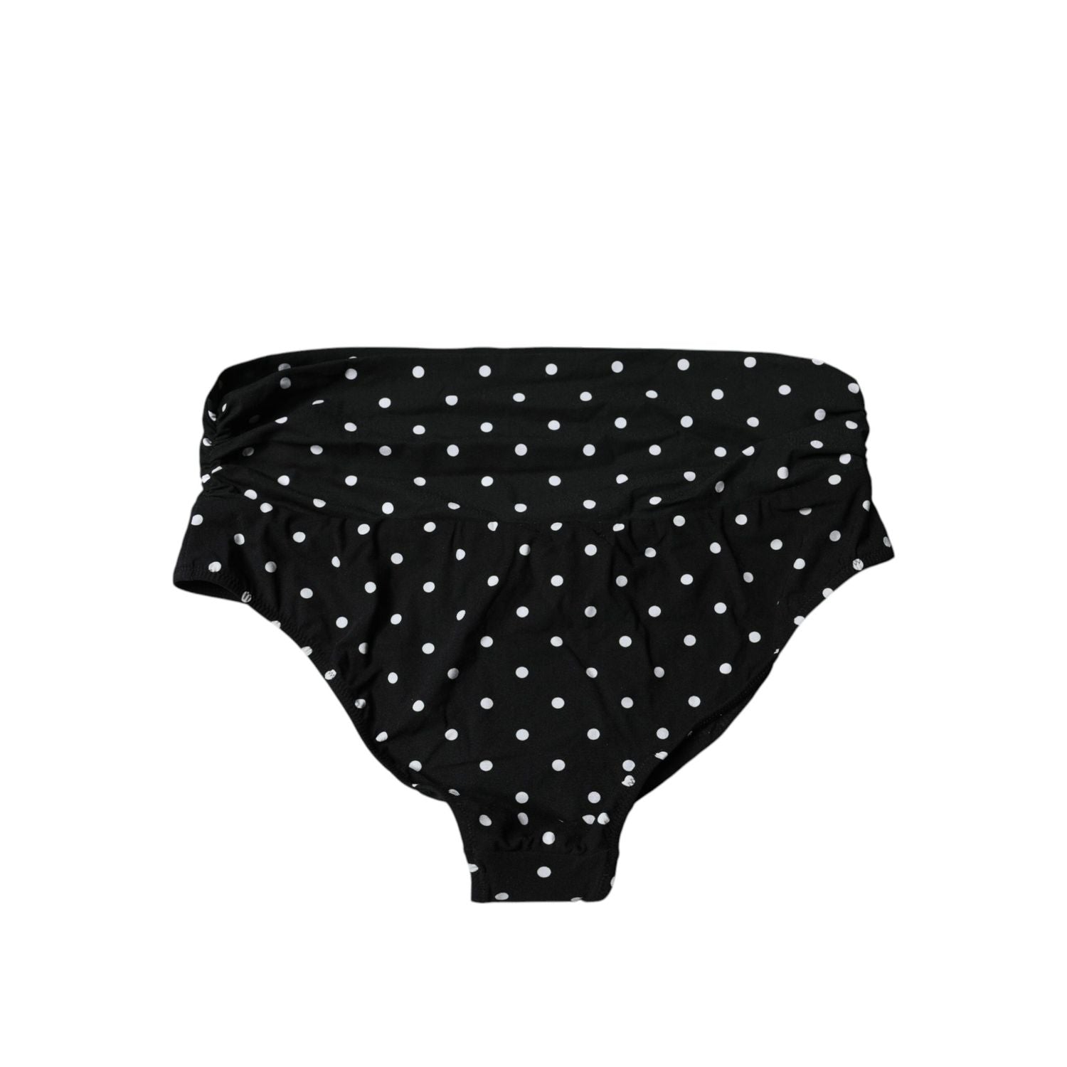 Dolce & Gabbana Black Polka Dot Swimsuit Bikini Bottom Swimwear
