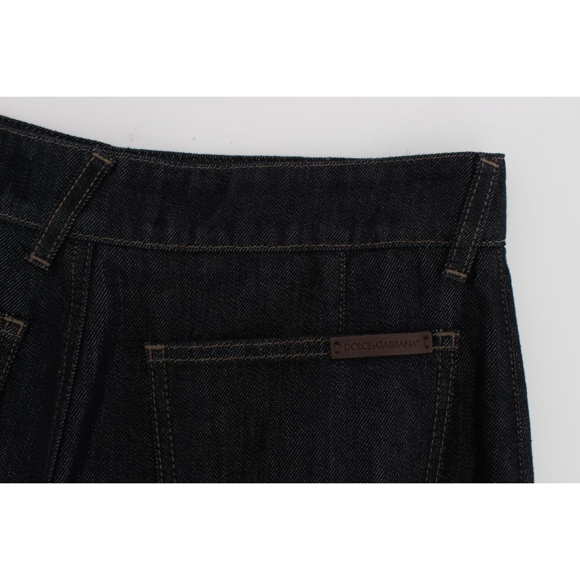 Chic High Waist Flare Jeans in Dark Blue