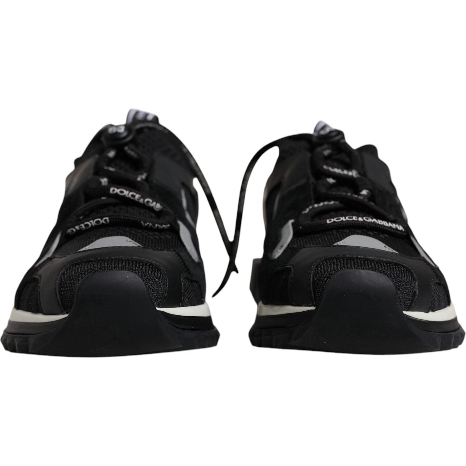 Dolce & Gabbana Black Mesh Sorrento Trekking Sneakers Shoes